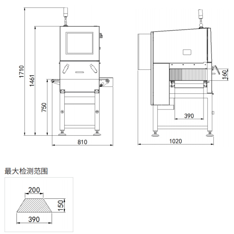 央厨网-LXR3915低功耗食品央厨X光机X射线异物检测仪